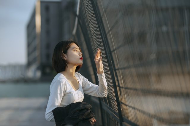 beautiful, woman, sad, sad girl, beauty, girl, love sick, lonely, model, pose, portrait, bridge, outdoors