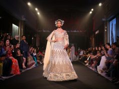 Stitching Time: A Human Gaze at Couture Week’s Stories Beyond the Runway woman walking on fashion show